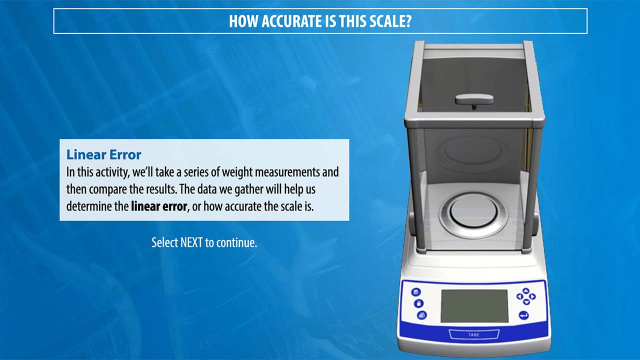 Performance Verification of a Balance