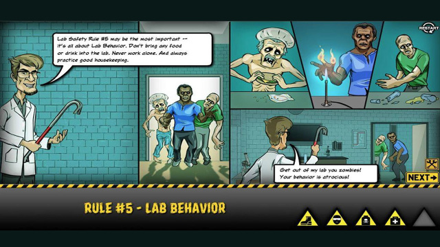 Zombie College: The 5 Rules of Lab Safety